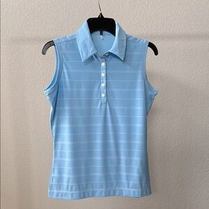 Nike Golf Sleeveless Collared Polo | Blue | Small